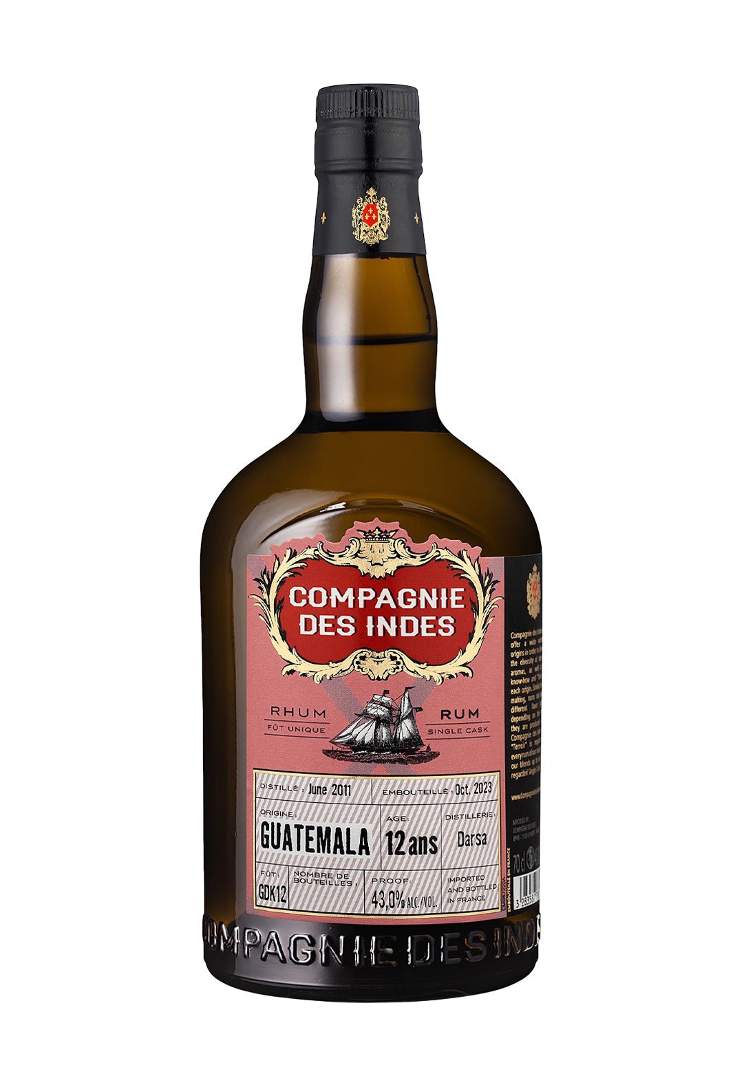 Compagnie des Indes Guatemala Rum 43% 700ml - Rum - Liquor Wine Cave