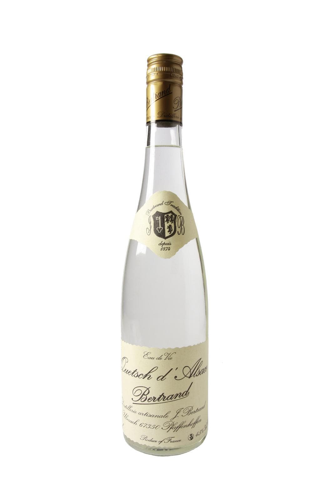 Bertrand Eau de Vie Quetsch (Blue Plum) 45% 700ml | Liqueurs | Shop online at Spirits of France