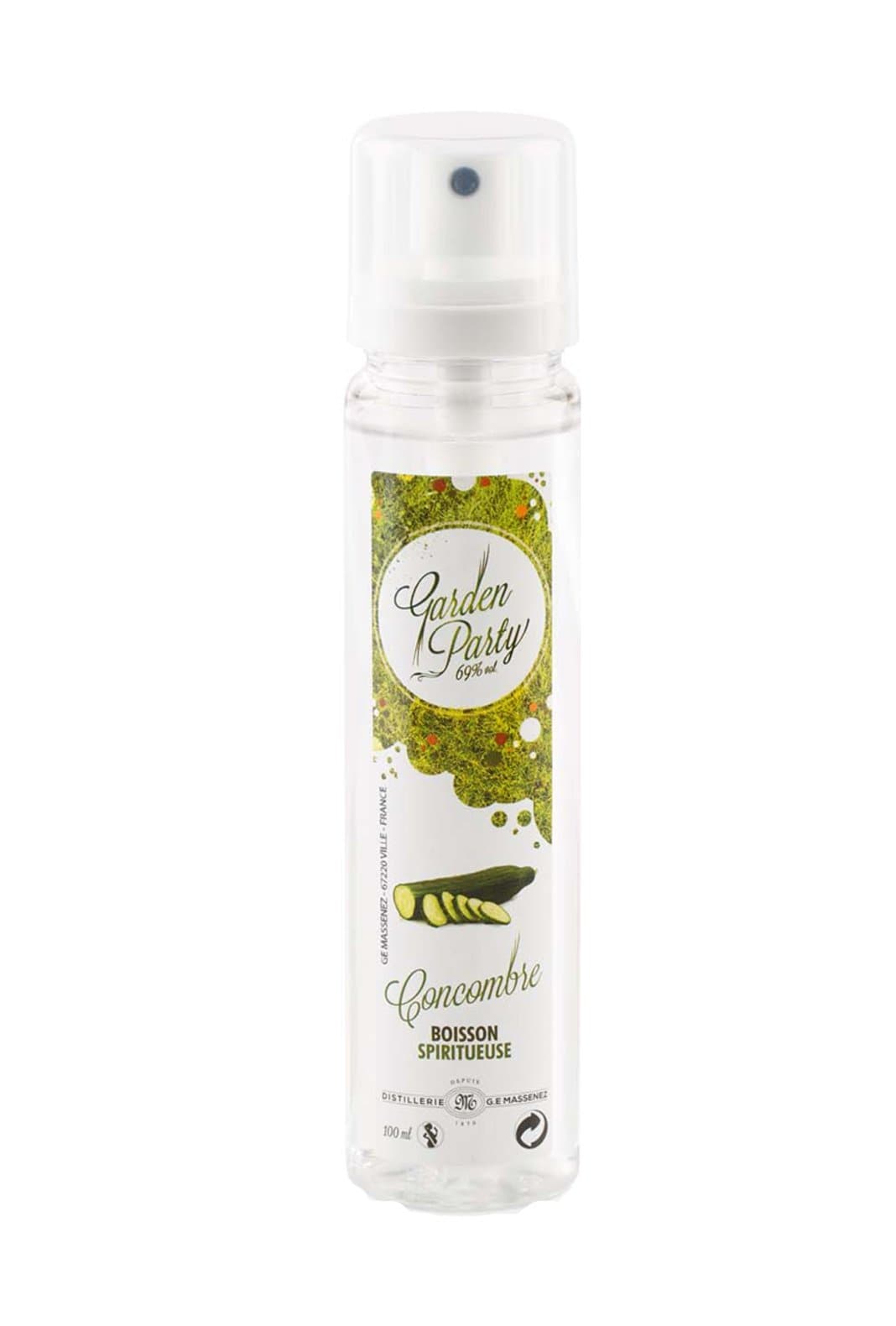 Massenez 'Garden Party' Concombre (Cucumber )Spray 69% 100ml | Liqueurs | Shop online at Spirits of France