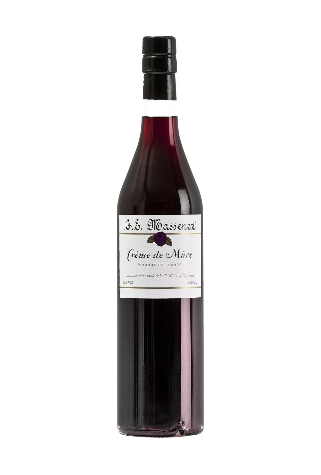 Massenez Liqueur Creme de Mure (Blackberry) 20% 700ml | Liqueurs | Shop online at Spirits of France