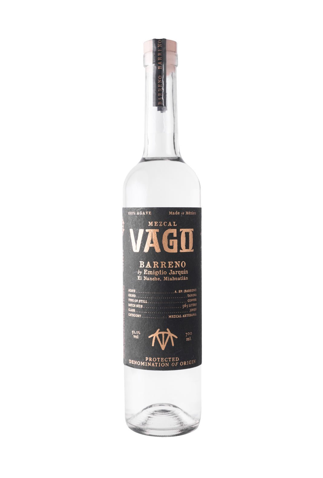 Mezcal Vago Barreno Jarquin 51.1% 700ml | mezcal | Shop online at Spirits of France