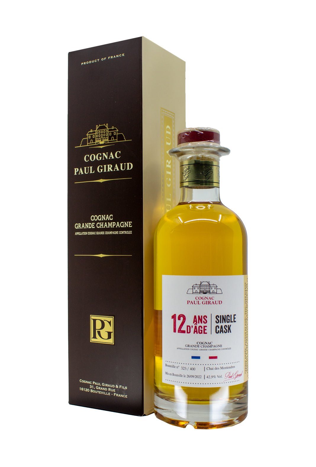 Paul Giraud Cognac Grand Champagne 12 years 40% 500ml - Cognac - Liquor Wine Cave