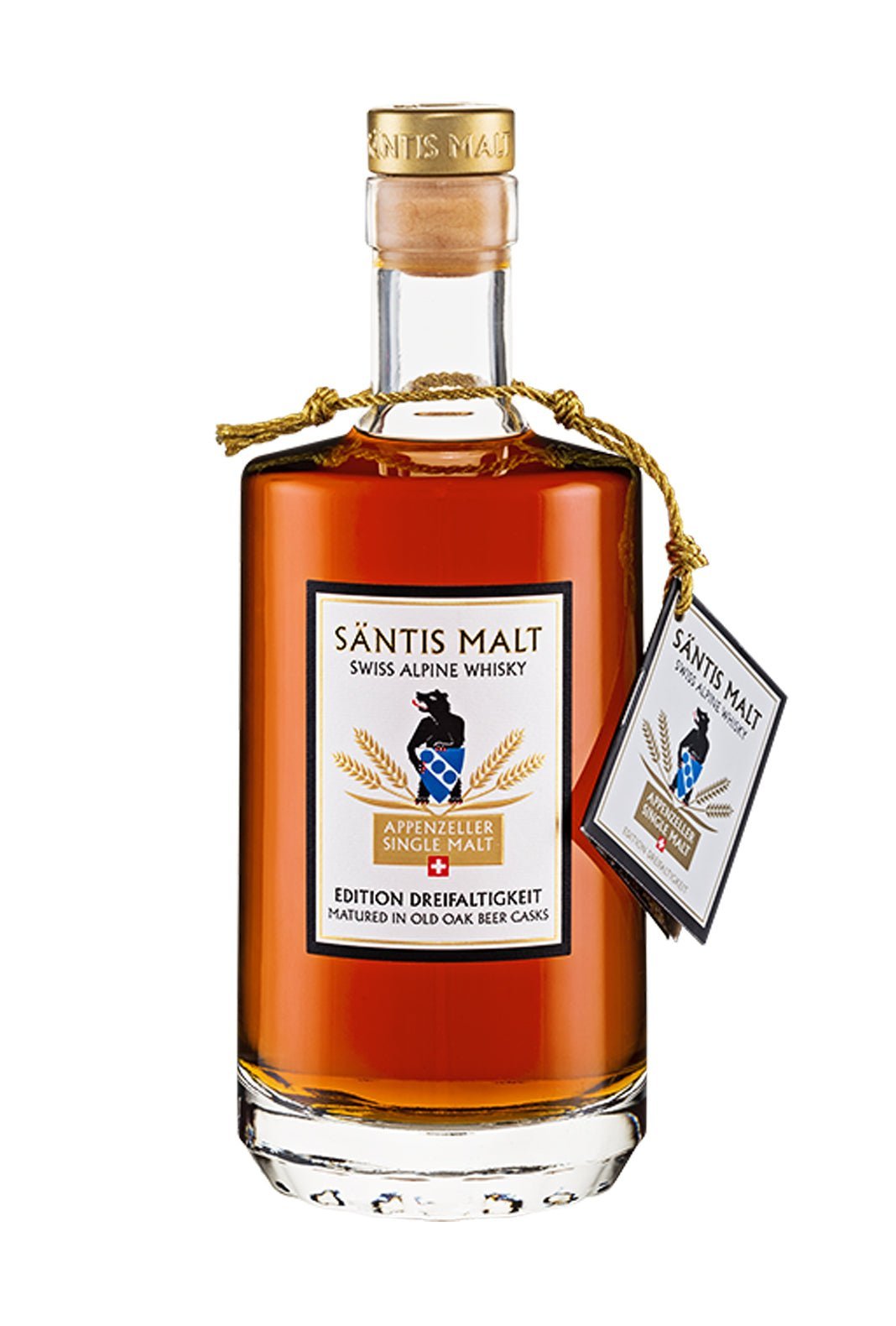 SANTIS Dreifaltigkeit Malt - Swiss Alpine Whiskey (peated) 52% 500ml - Whisky - Liquor Wine Cave